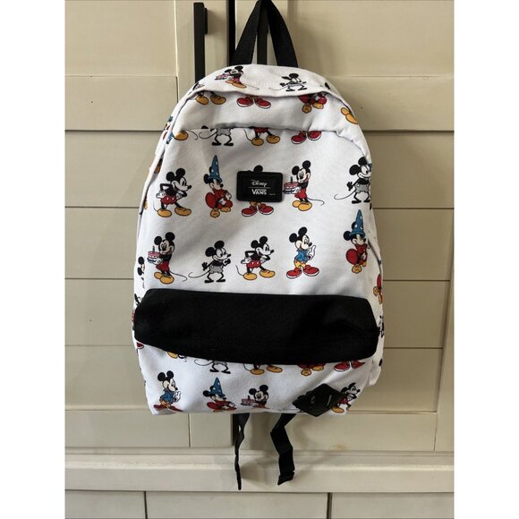VANS x Disney Mickey Mouse Backpack Mickey 90th Anniversary Pre-Owned EUC - Picture 1 of 8